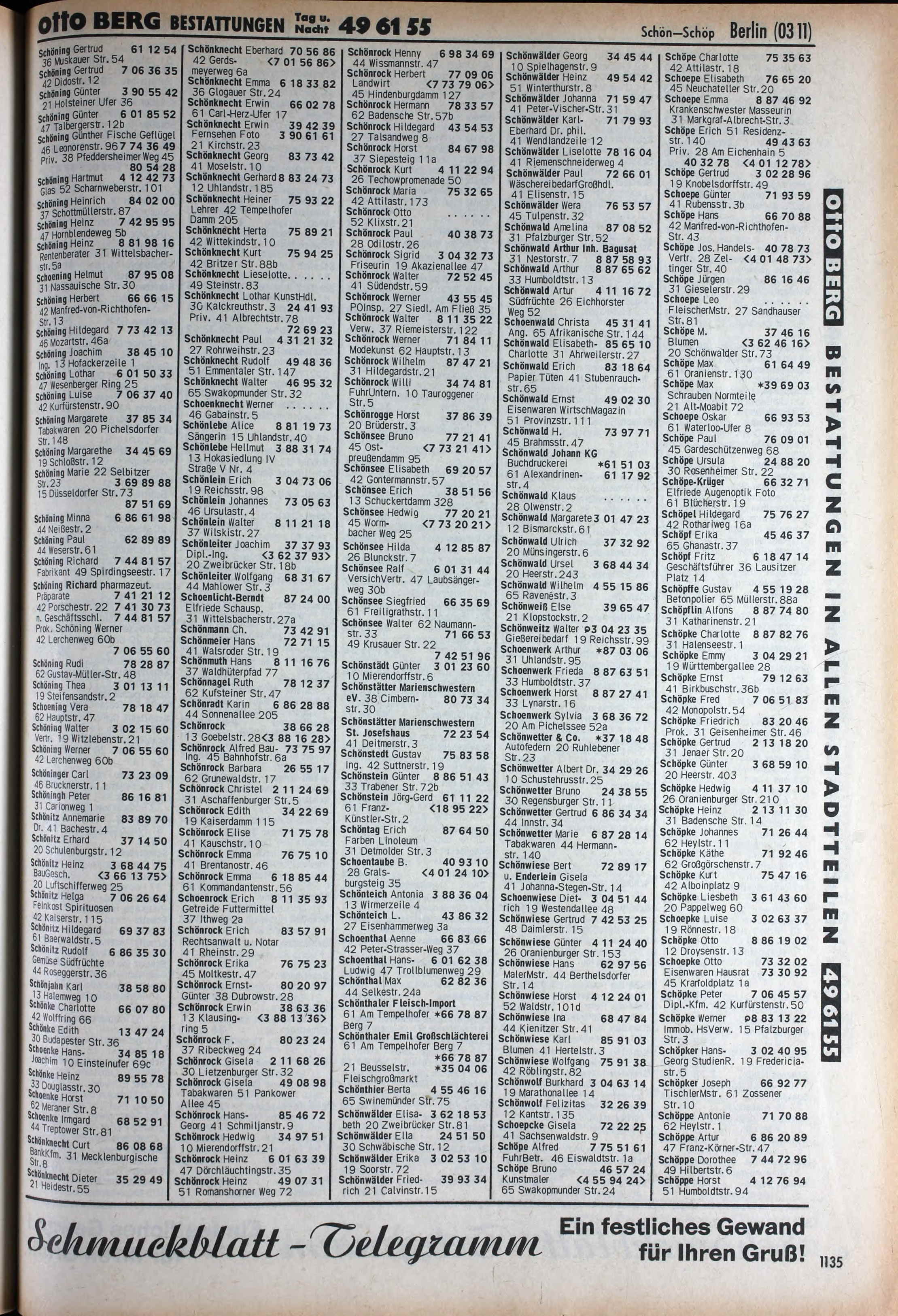 German Phone Directories, 1915-1981